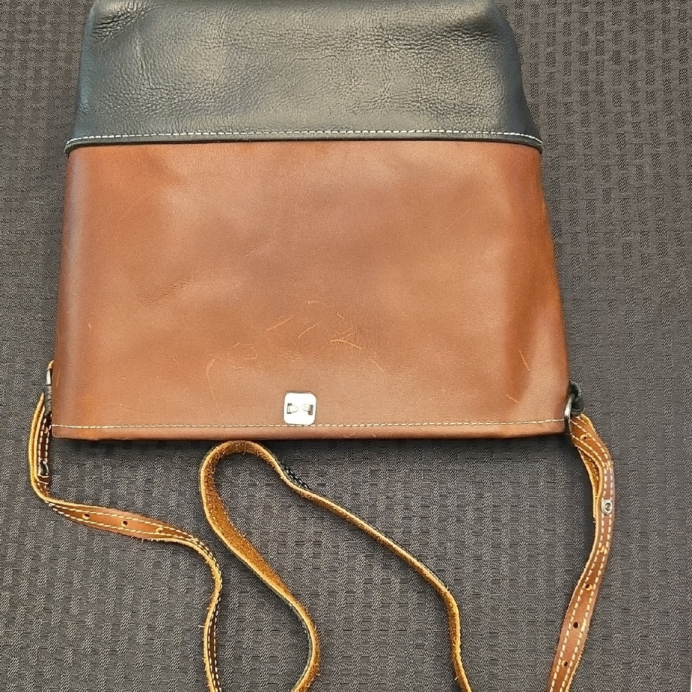 Valor Heavy Leather Crossbody Tote Bag – Artisan Rustic Style - Picture 2 of 12